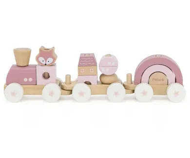 Viga, PolarB, drewniany pociąg z elementami do układania