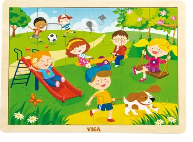 Viga Toys, Cztery Pory Roku, puzzle, wiosna