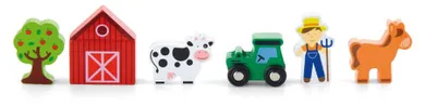 Viga Toys, Farma, zestaw figurek