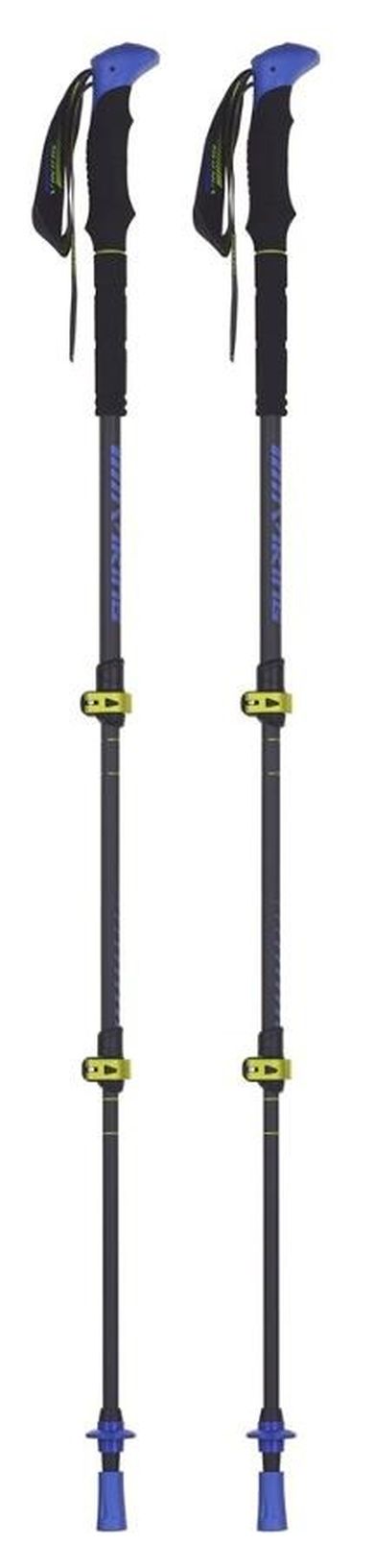 Viking, Carbo Lite, kije trekingowe, czarno-limonkowe