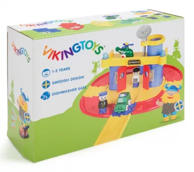 Viking Toys, City, posterunek policji z figurkami
