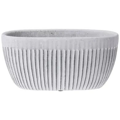 Vilde, doniczka ceramiczna, biała, 26-13 cm