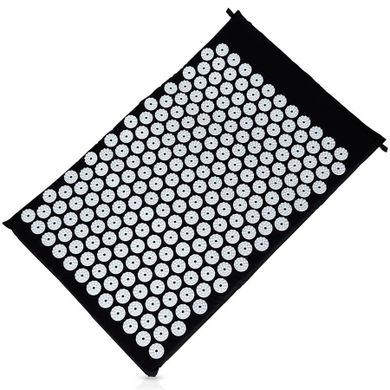 Vilde, mata do akupresury, masażu z kolcami, czarna, 62-40 cm