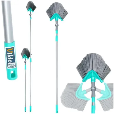 Vilde, miotła teleskopowa do kurzu i pajęczyn, trójkątna, 115-180 cm