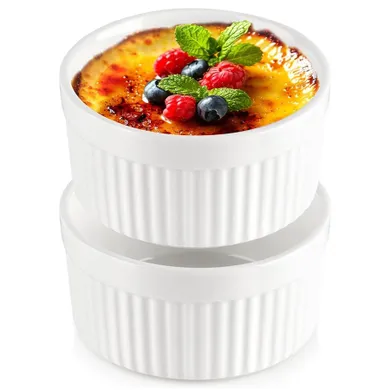 Vilde, miseczki do zapiekania, porcelanowe, białe, 260 ml, 2 szt.