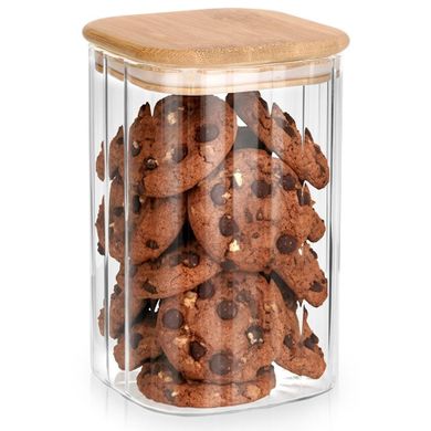 Vilde, pojemnik na produkty sypkie, szklany z pokrywką i uszczelką, 1,1l