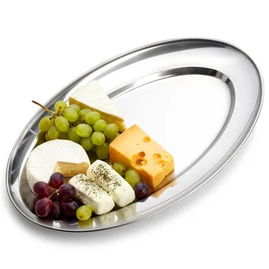 Vilde, półmisek stalowy, owalny, 32-20 cm