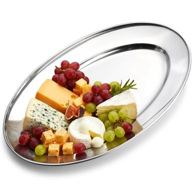 Vilde, półmisek stalowy, owalny, 34-21,5 cm