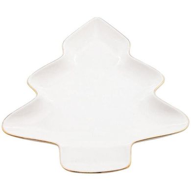 Vilde, porcelanowy talerzyk świąteczny, święta Boże Narodzenie, 20-16,5 cm