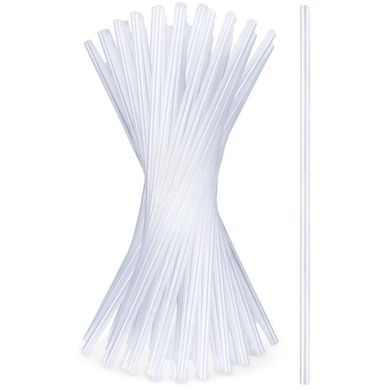 Vilde, słomki do napojów, przezroczyste, 50 szt., 22 cm