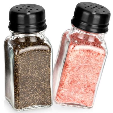 Vilde, solniczka i pieprzniczka szklana, 80 ml, 2 szt.