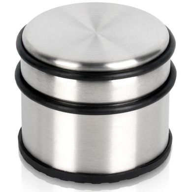 Vilde, stoper do drzwi, stalowy, srebrny, 9,5 cm