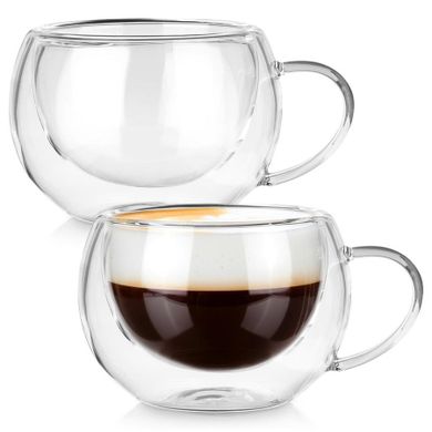 Vilde, szklanki termiczne z podwójną ścianką, do kawy i herbaty, 280 ml, 2 szt.