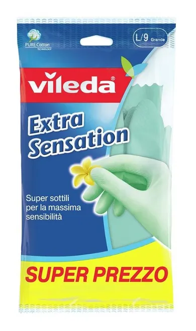 Vileda, Extra Sensation, rękawice, L
