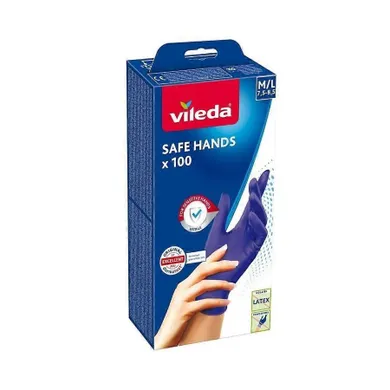 Vileda, Safe Hands, rękawice nitrylowe, rozmiar M/L, 100 szt.