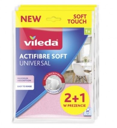 Vileda, ściereczka, Actifibre soft universal 2+1