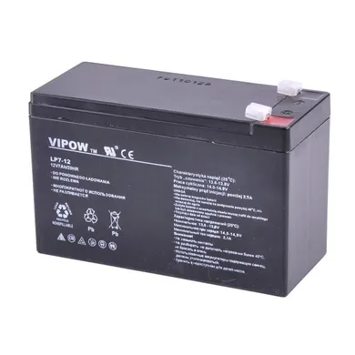 Vipow, akumulator żelowy 12V 7.0Ah 2.15KG