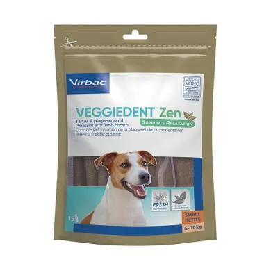 Virbac, Veggiedent Zen, gryzak dentystyczny łagodzący stres, M, 15 szt.