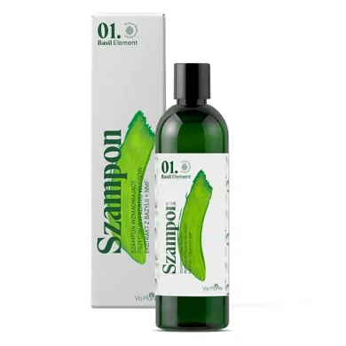 Vis Plantis, 01.Basil Element, szampon wzmacniający przeciw wypadaniu włosów, 300 ml