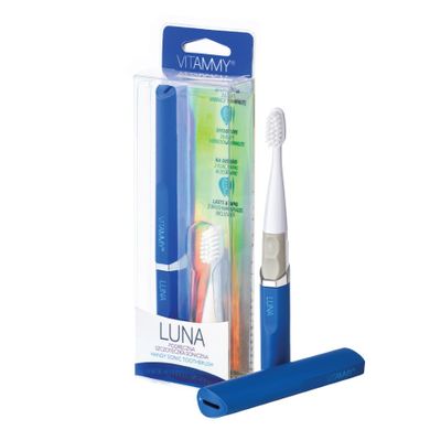 Vitammy, Luna, szczoteczka soniczna, podróżna, niebieska ultramarine