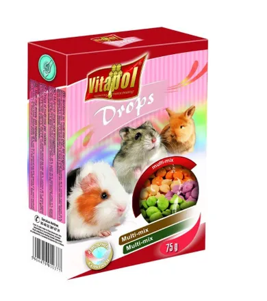 Vitapol, dropsy dla gryzoni, mix, 75g