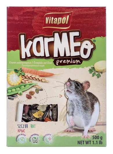 Vitapol, Karmeo Premium, pokarm pełnowartościowy dla szczura, 500g