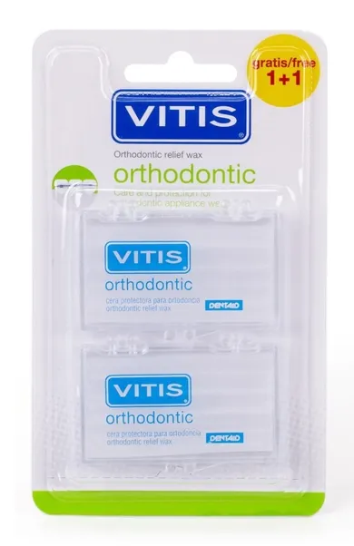 Vitis, Orthodontic, wosk silikonowy kalibrowany, 2 szt.