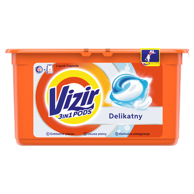 Vizir Allin1 Sensitive, kapsułki do prania, 36 prań