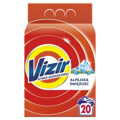 Vizir, Alpine Fresh, proszek do prania, 20 prań