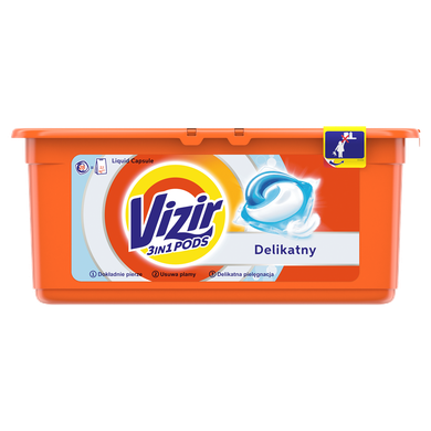 Vizir, Sensitive, kapsułki do prania, 28 prań, odpowiednie dla skóry wrażliwej