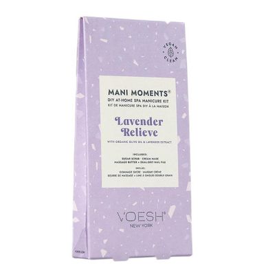 VOESH, Mani Moments, zestaw: do 3-etapowego manicure, Lavender Relieve