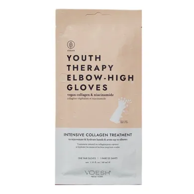 VOESH, Youth Therapy Elbow-High Gloves, długie rękawiczki pielęgnujące z kolagenem, 1 para