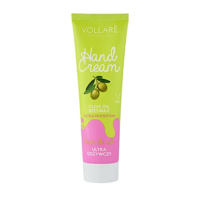 Vollare, Hand Cream Ultra, odżywczy krem do rąk z oliwą z oliwek, 100 ml