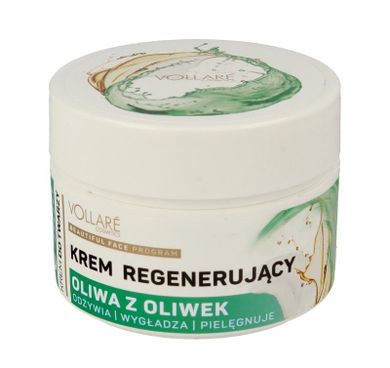 Vollare, krem do twarzy regenerujący z oliwą z oliwek na dzień i noc, 50 ml
