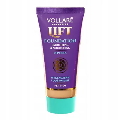 Vollare, Lift Foundation, podkład wygładzająco-odżywczy, nr 601, Light Beige, 30 ml