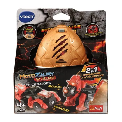 Vtech, Motozaury, Triceratops, pojazd transformujący w jajku