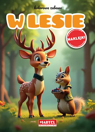 W lesie. Kolorowa zabawa + naklejki