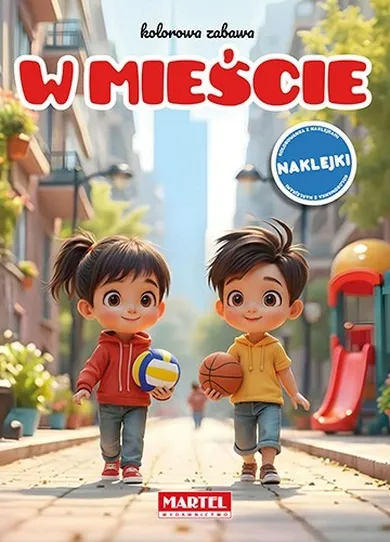 W mieście z naklejkami. Kolorowa zabawa
