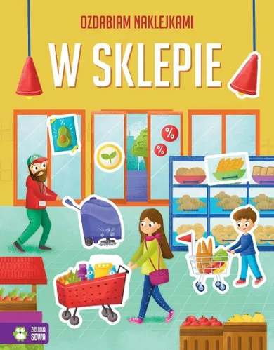 W sklepie. Ozdabiam naklejkami