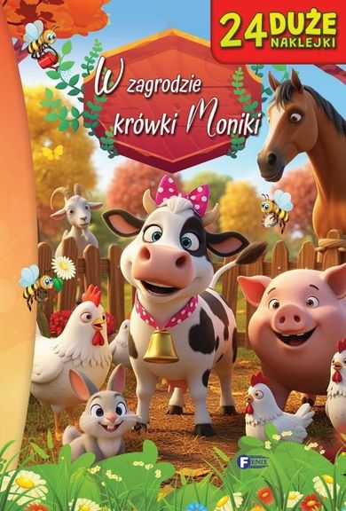 W zagrodzie krówki Moniki. 24 naklejki