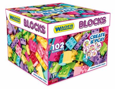 Wader, Create&Play, klocki, 102 elementy