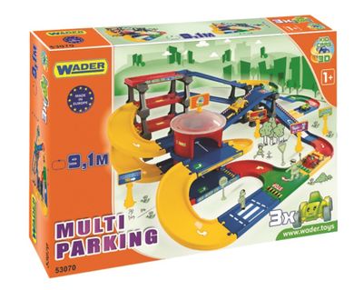 Wader, Kid Cars 3D. Multi parking, zestaw
