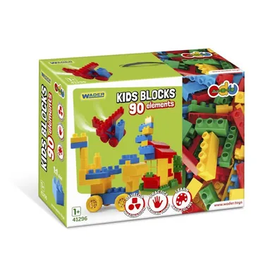 Wader, Kids Blocks, klocki konstrukcyjne, 90 elementów