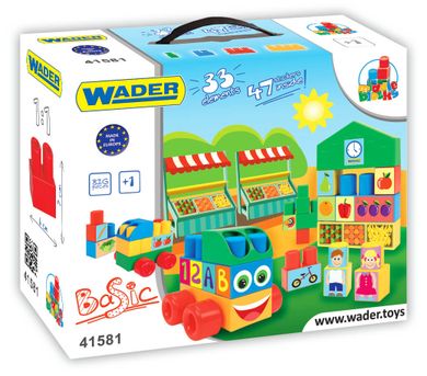 Wader, Middle Blocks, zestaw klocków plastikowych