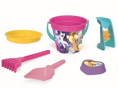 Wader, My Little Pony, wiaderko do piasku z akcesoriami, 6 elementów