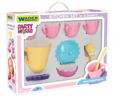 Wader, Party World, serwis kawowy, naczynia, 16 elementów