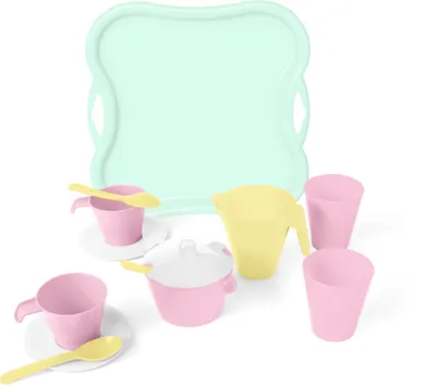 Wader, Party World, zestaw kawowy z tacą, cool mint