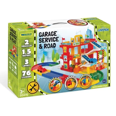 Wader, Play Tracks Garage, Garaż Serwisowy z drogą i pojazdami
