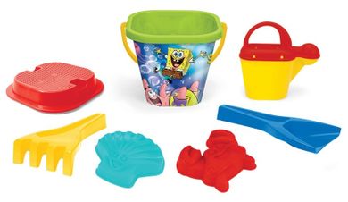 Wader, SpongeBob, zestaw do piasku, 7 elementów