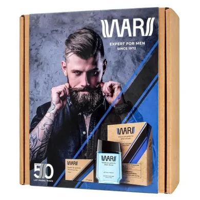 Wars, Expert For Men Fresh, zestaw, woda po goleniu, 90 ml + mydło do golenia, 80g